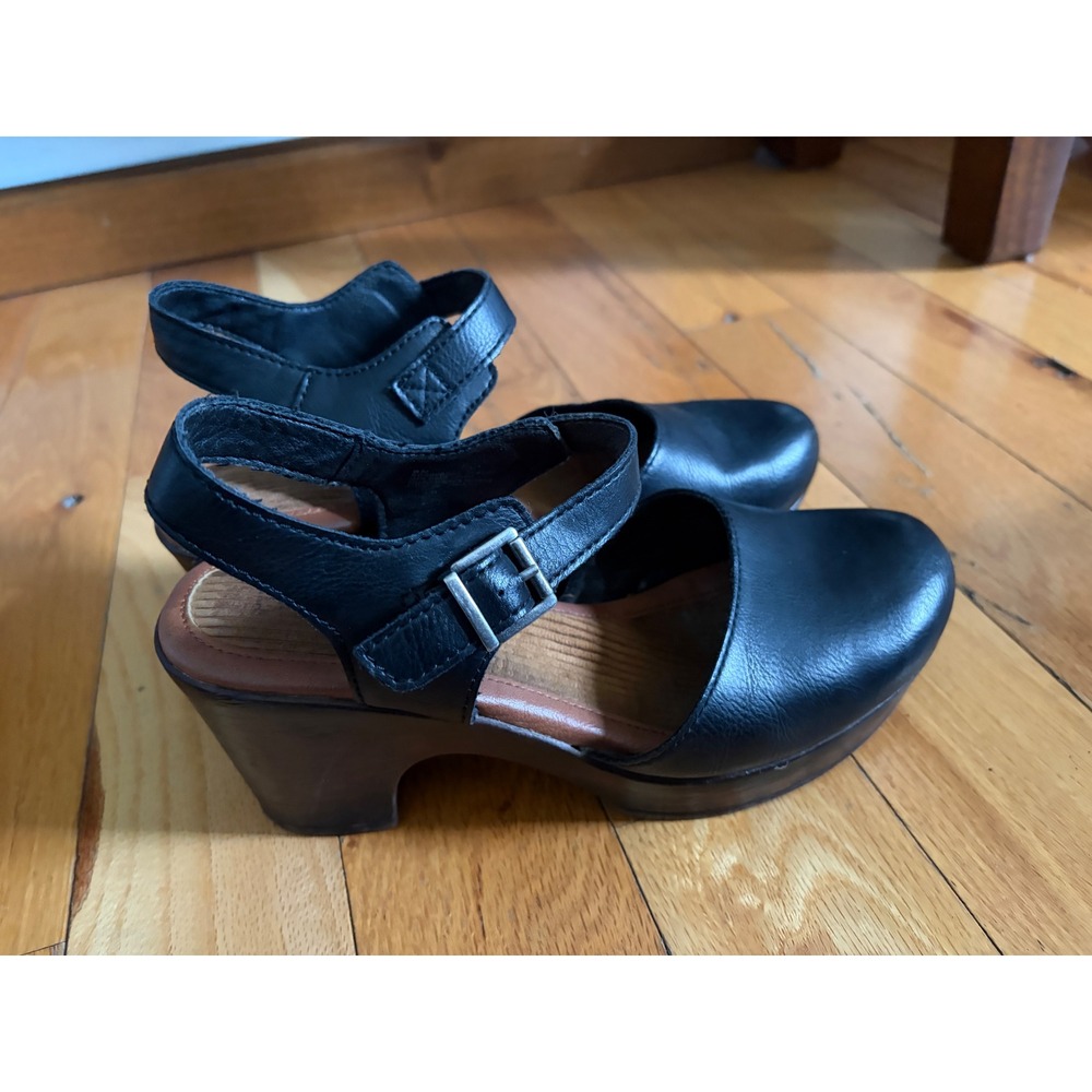 b.o.c. Women's Natasha Comfort Mary Jane Wedge Sandals Black Size 8